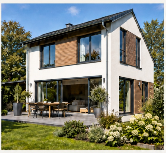 Modernes Einfamilienhaus in Wandlitz – Außenansicht